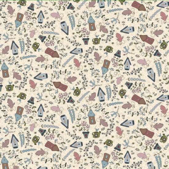 Baumwollstoff Fairy Garden Nutex