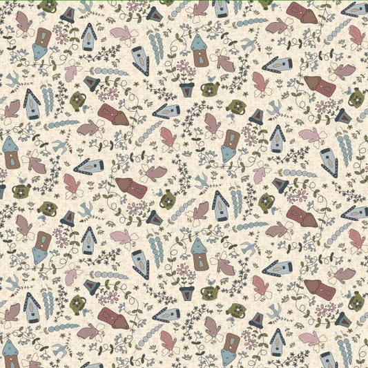 Baumwollstoff Fairy Garden Nutex
