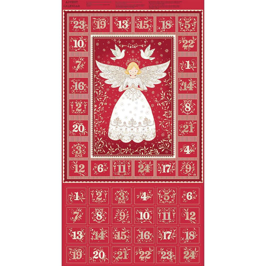 Angels Advent Calendar red