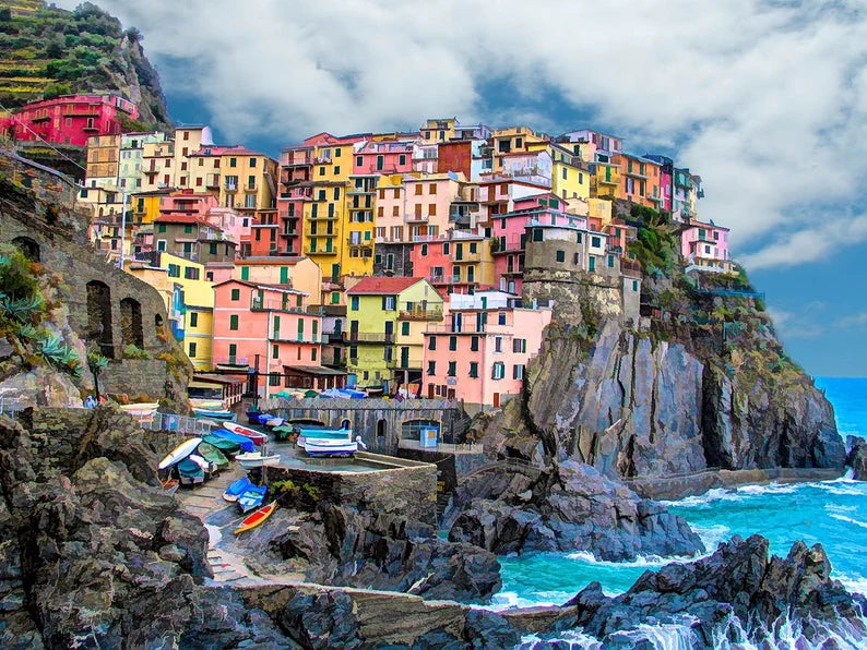 Cinque Terre Panel FocusOnFabric