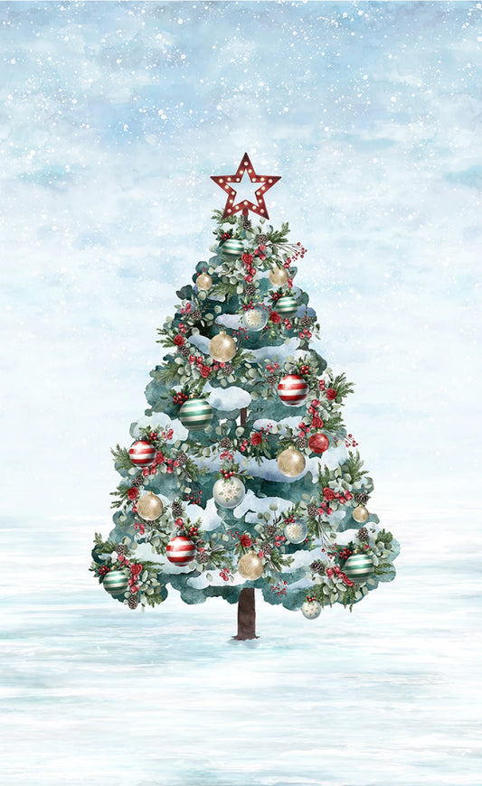 Baumwollstoff-Panel-Snow-Cozy-Tidings-X5597