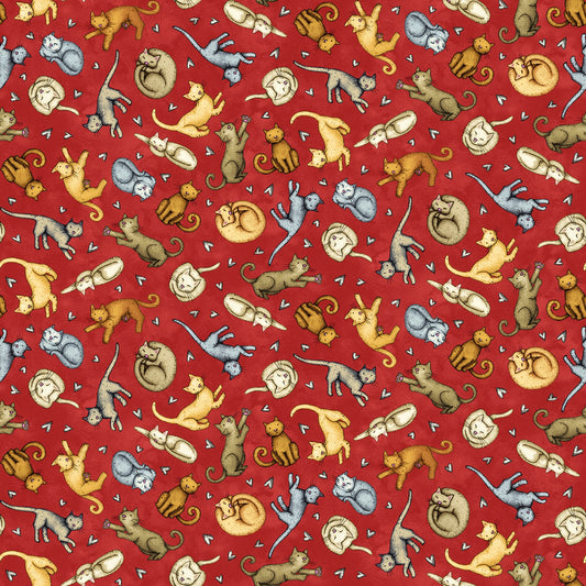 Red Tossed Cats