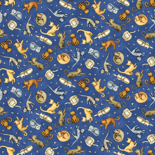 Royal Blue Tossed Cats