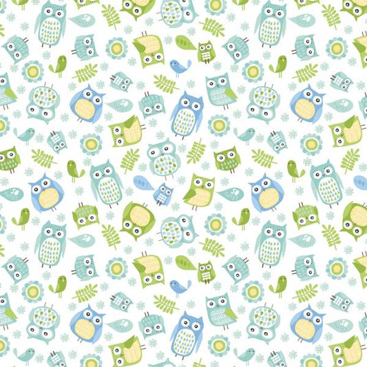 Turquoise Owl Happy