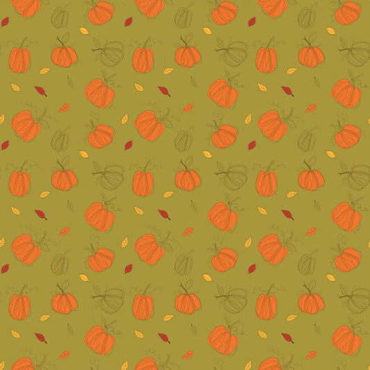 Autumn Pumpkins Olive