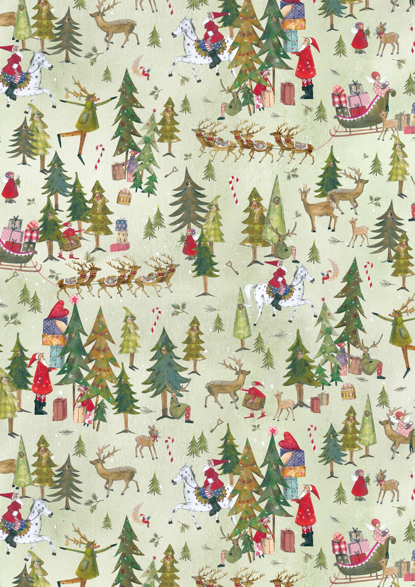 Baumwollstoff Weihnachtsfabelwald Acufactum