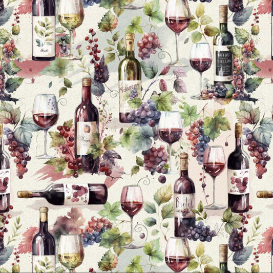 Baumwollstoff Wein Timeless Treasures Fabrics