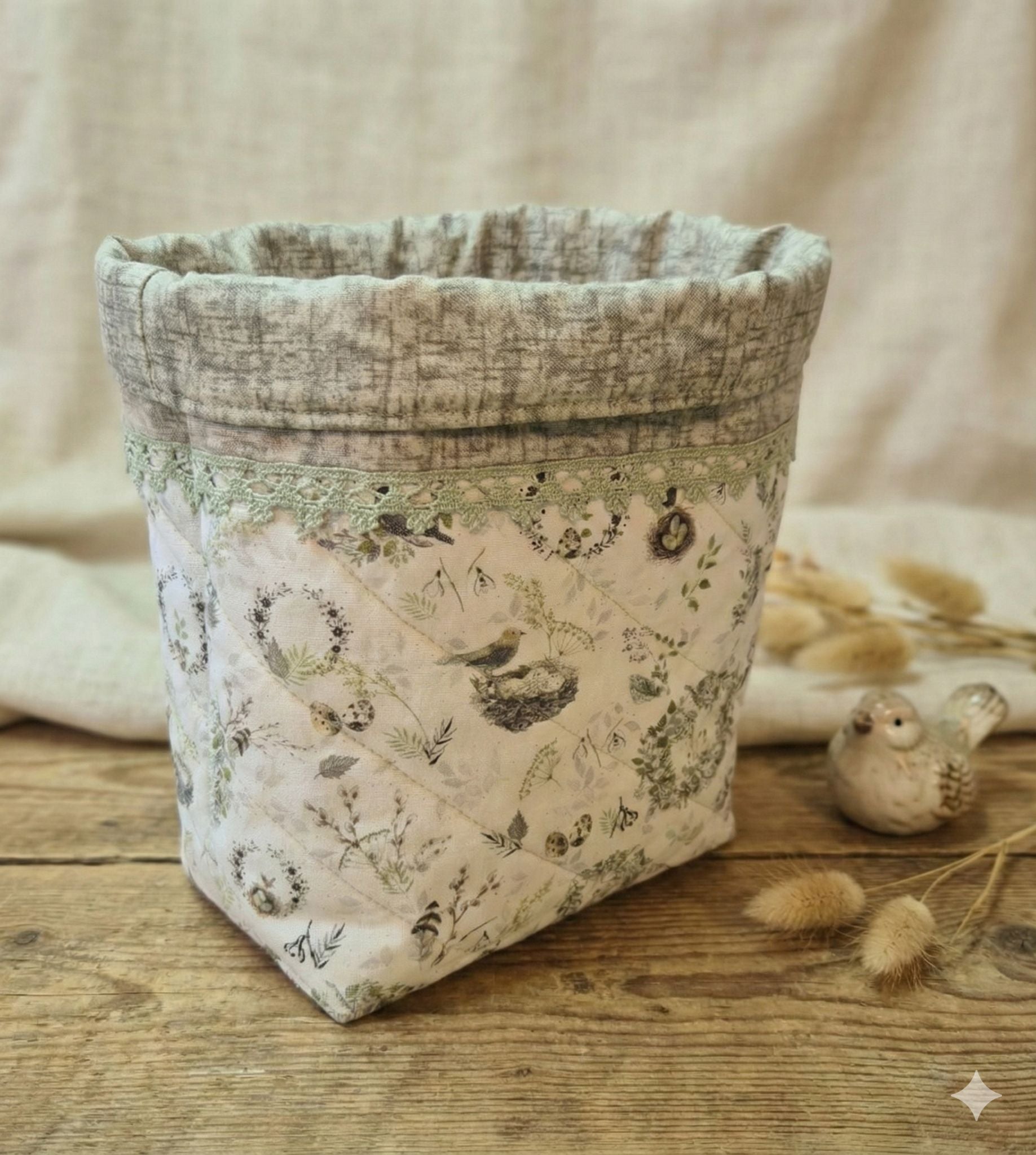 Nähanleitung Frühlingskörbchen Gundi's Quilt Heaven