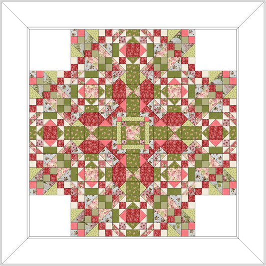 Stoffpaket Mystery Quilt 2026 - Stoffpaket Variante A - 150 cm x 150 cm Gundi's Quilt Heaven
