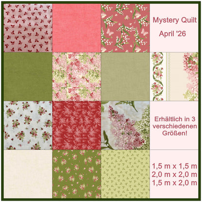 Stoffpaket Mystery Quilt 2026 - Stoffpaket Variante A - 150 cm x 150 cm Gundi's Quilt Heaven