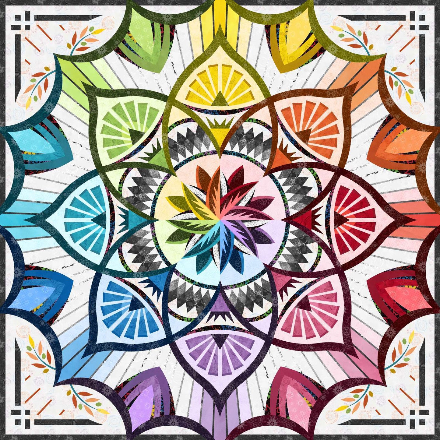 Stoffpaket Wall- ColorStock Rainbow - TOTM *Arcadia* 2027 quiltworx