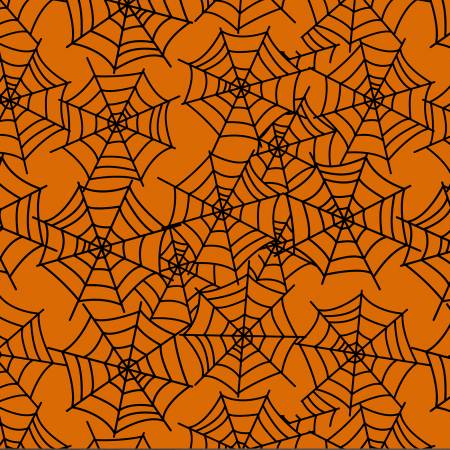 Baumwollstoff Scattered Web Halloween David Textiles
