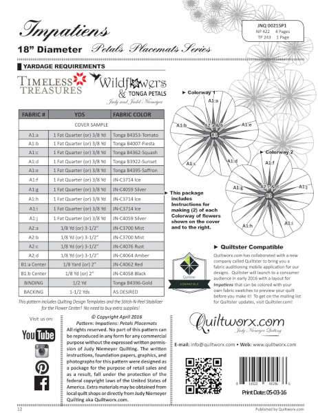 Replacement Papers Impatiens