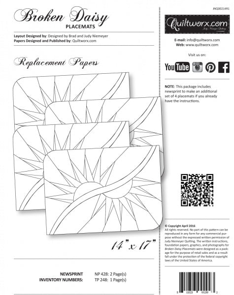 Replacement Papers Broken Daisy