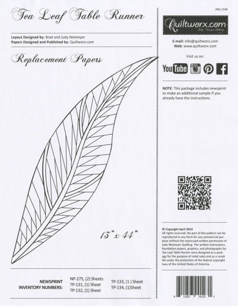 Replacement Papers Tea Leaf