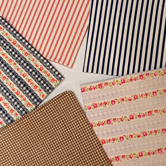 Fat Quarter Paket Streifen Gundi's Quilt Heaven