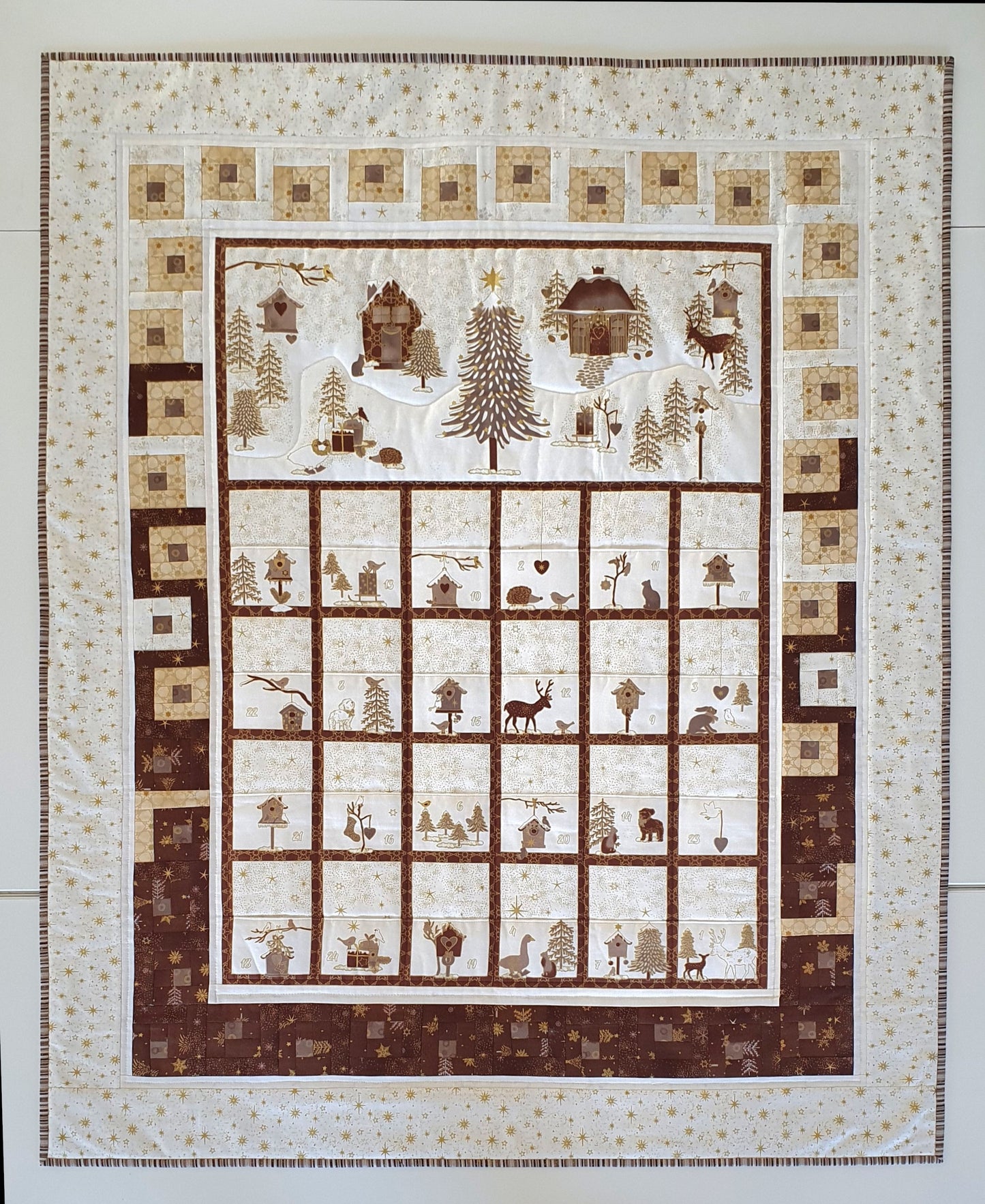 Nähanleitung Adventskalender Frosty Snowflake