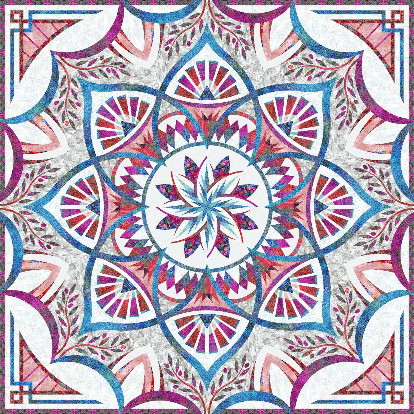 Stoffpaket Wall - Hoffman Fabrics Bloom - TOTM *Arcadia* 2027 quiltworx