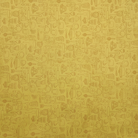 Baumwollstoff Cook Outline