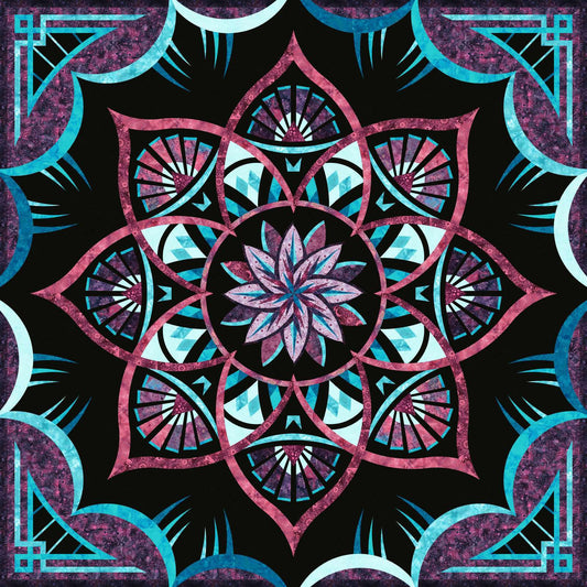 Stoffpaket Wall - Island Batik Lumin out of Starlit - TOTM *Arcadia* 2027 quiltworx