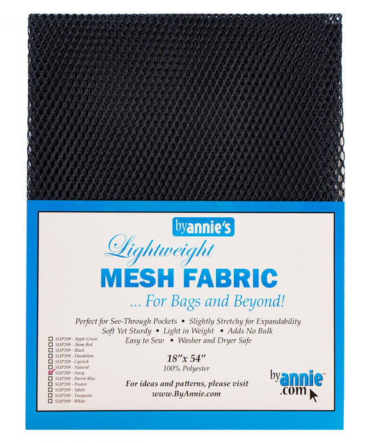 Lightweight Mesh Fabric Navy