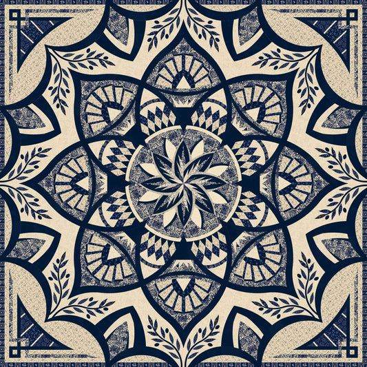 Stoffpaket Wall - Marcus Fabrics Anna B's Indigos - TOTM *Arcadia* 2027 quiltworx