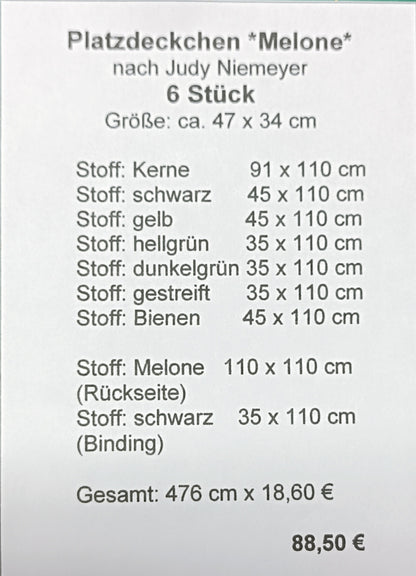 Stoffpaket Wassermelone