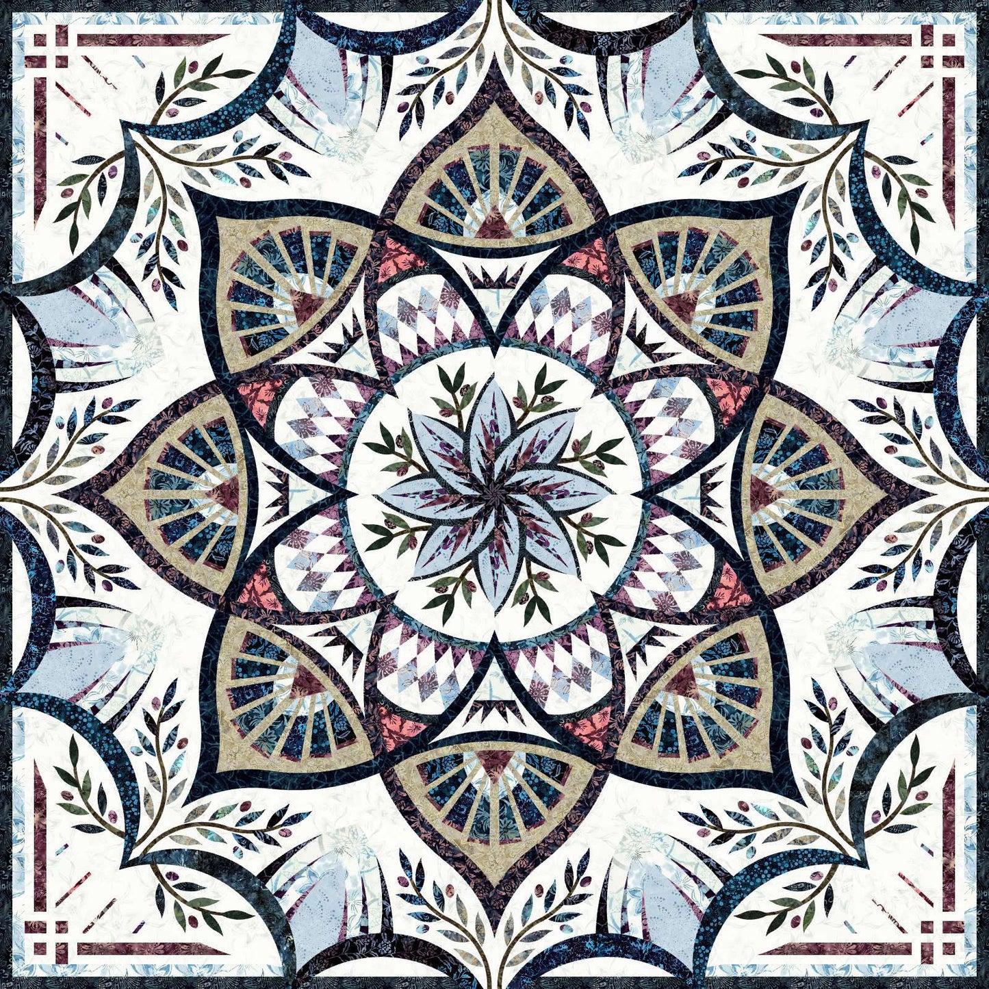 Stoffpaket Wall - Misty Beaches Tonga Batiks - TOTM *Arcadia* 2027 quiltworx
