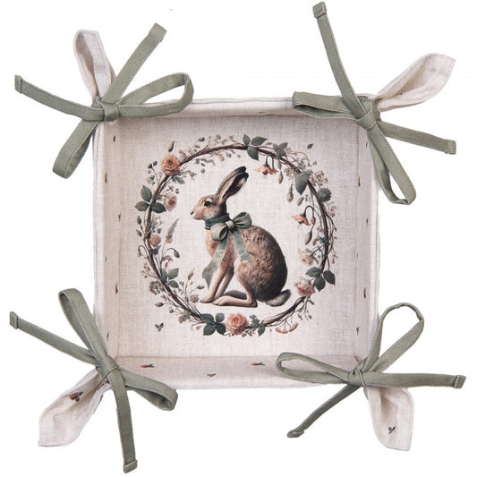 Quadratisches Brotkörbchen grün