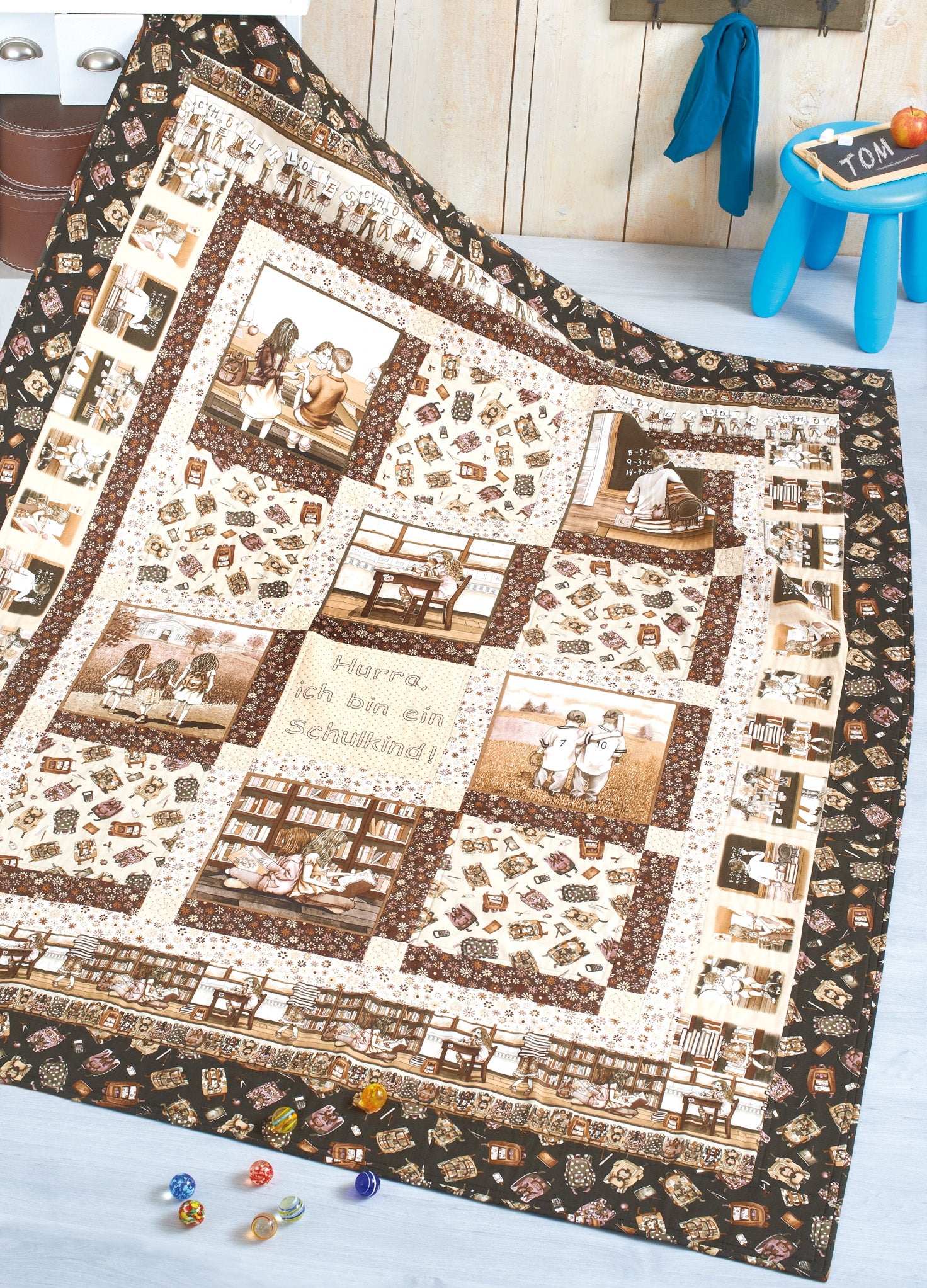 Nähanleitung Hurra, ich bin ein Schulkind Gundi's Quilt Heaven