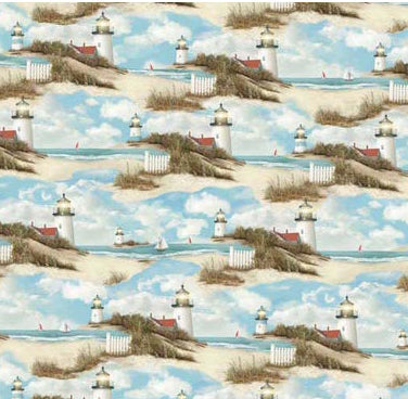 Baumwollstoff By the Peaceful Shore Reststück Paintbrush Studio Fabrics
