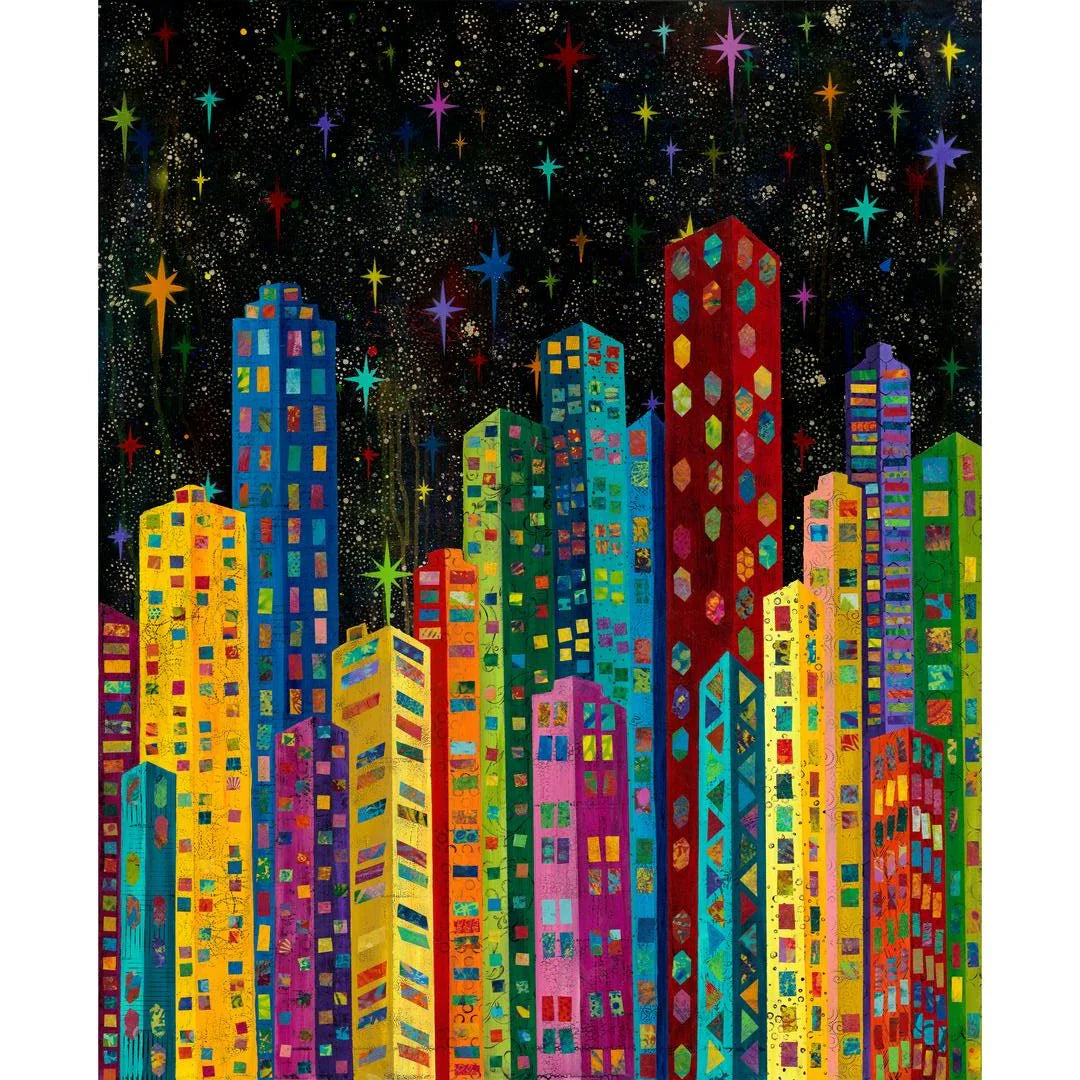 Baumwollstoff Skylights Night Life Free Spirit