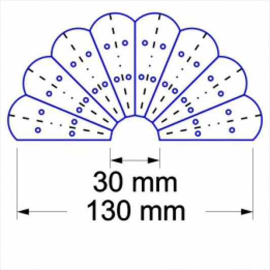 Dresden plate with arc