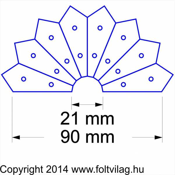 Dresden Plate with tip