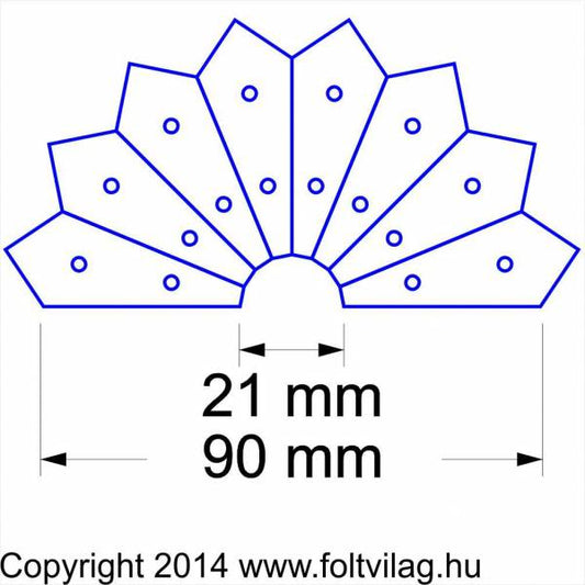 Dresden Plate with tip