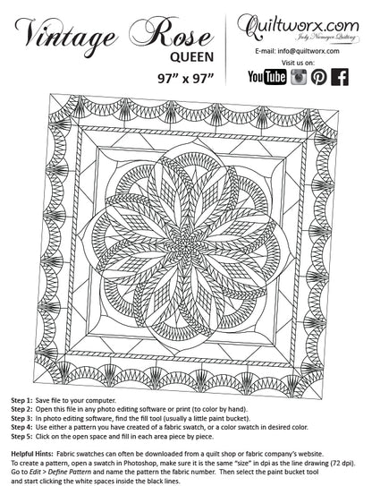 Replacement Papers Vintage Rose