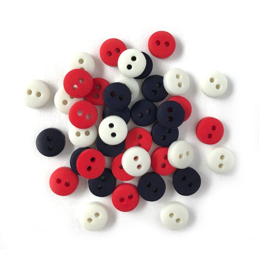 Dekoknopf Tiny Buttons All American Buttons Galore and More