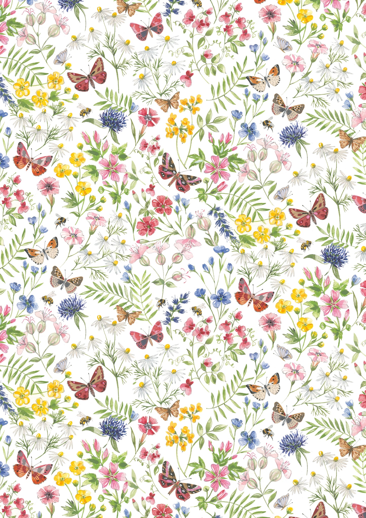 Baumwollstoff Blumengarten Acufactum