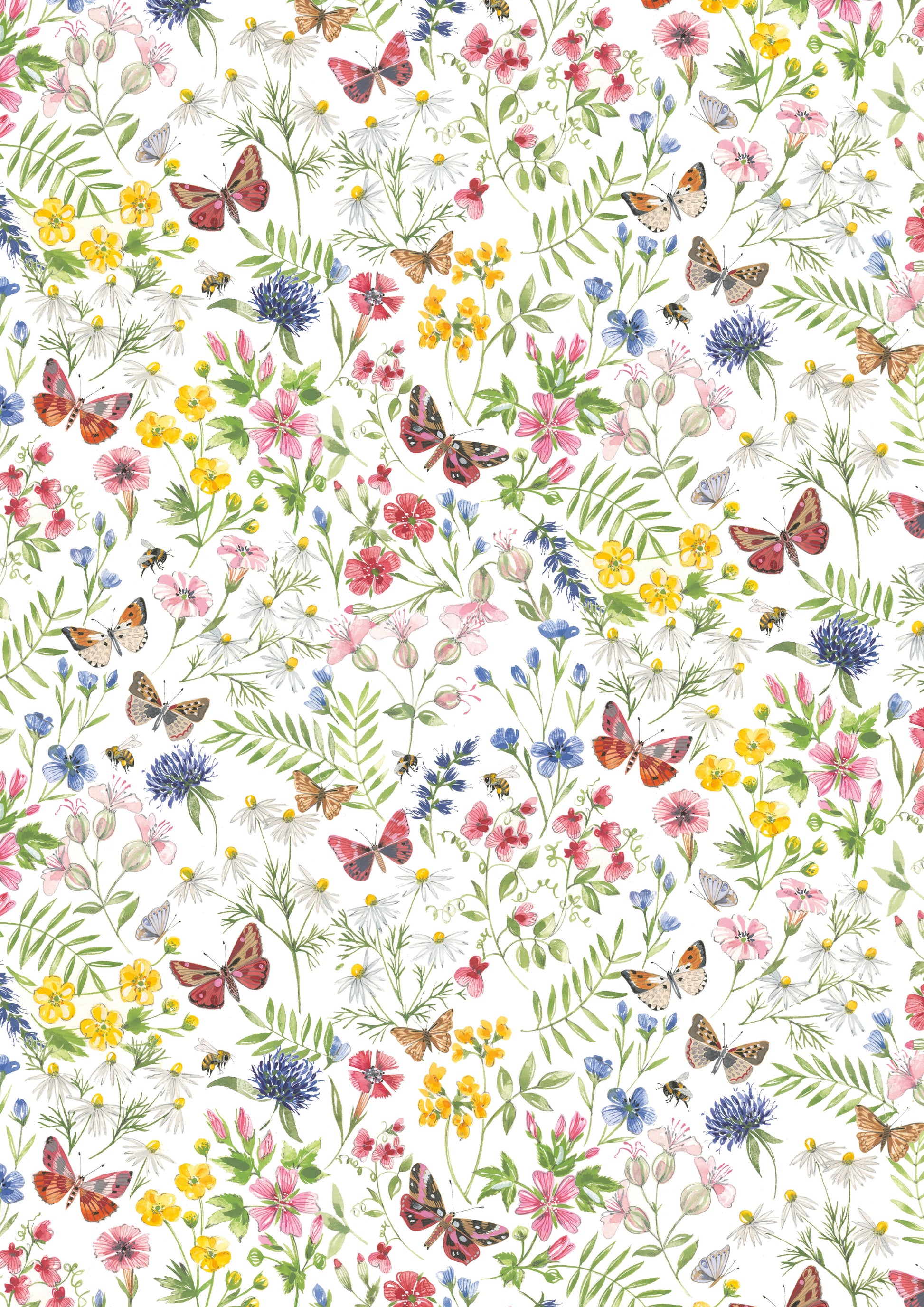 Baumwollstoff Blumengarten Acufactum