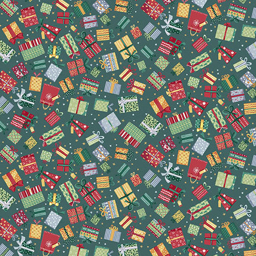 Baumwollstoff Country Christmas Presents