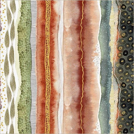 Baumwollstoff FireOpal Stripe Windham Fabrics & Anthology Batiks
