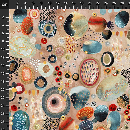 Baumwollstoff FireOpal Windham Fabrics & Anthology Batiks