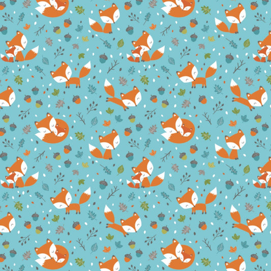 Frolicking Foxes Flanell