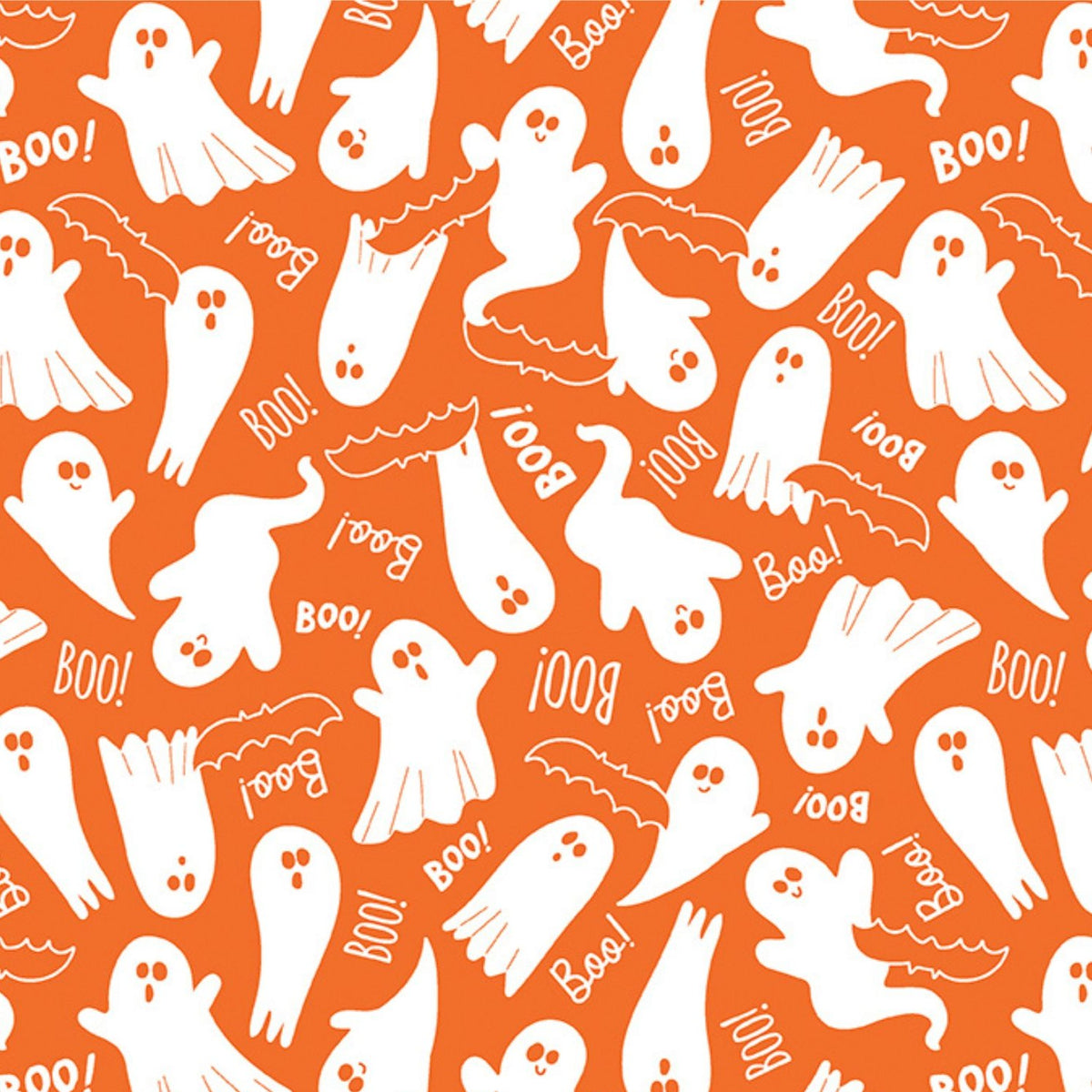 Baumwollstoff Ghostly Glow Orange