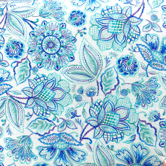 Baumwollstoff Indigo Timeless Treasures Fabrics