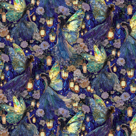Baumwollstoff Lumiere Fleur Multi