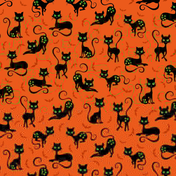 Baumwollstoff Orange Cat Crossing Michael Miller Fabrics
