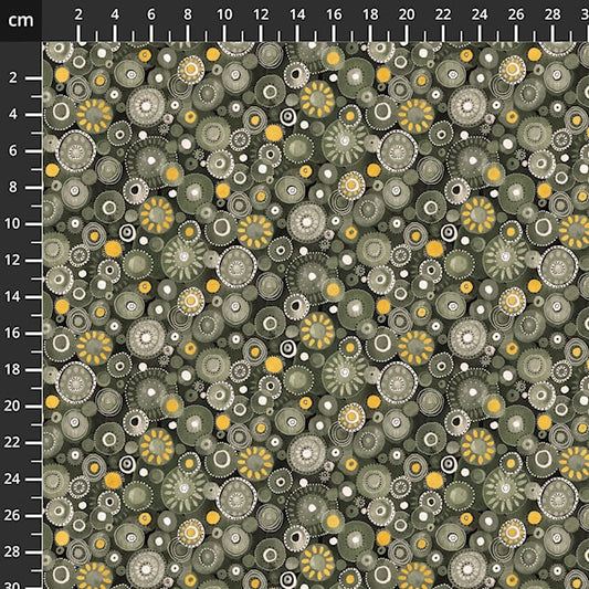 Baumwollstoff PhthaloGree Windham Fabrics & Anthology Batiks