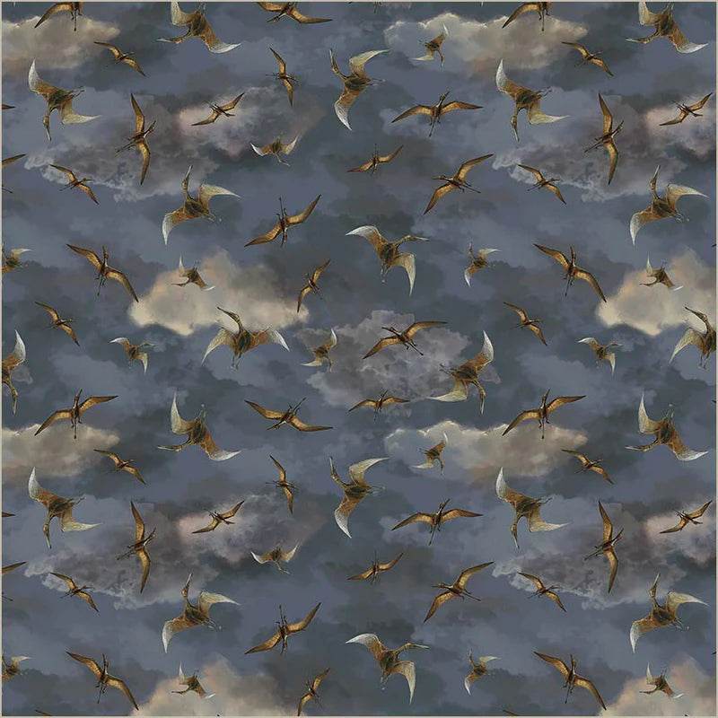 Baumwollstoff Tiny Pterosaurs
