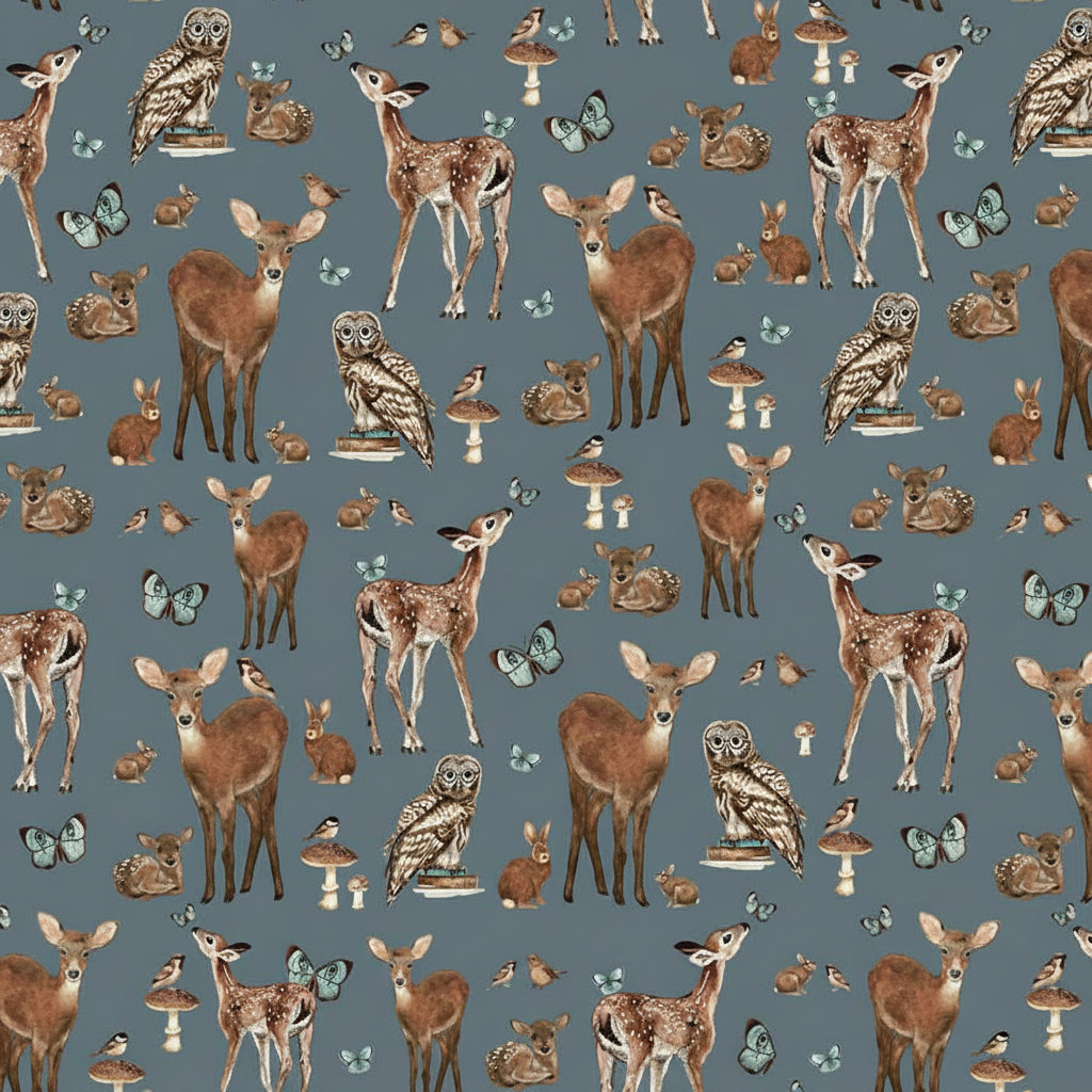Baumwollstoff Whimsical Woods